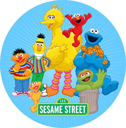 Sesame Street Gang Edible Image - Click Image to Close